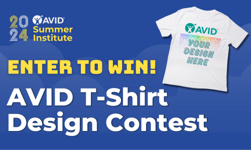 AVID Tshirt Contest - April Newsletter