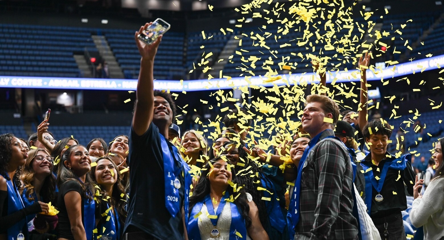 Students celebrating