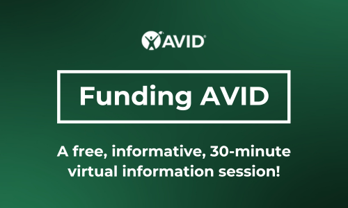 Funding AVID Newsletter Banner